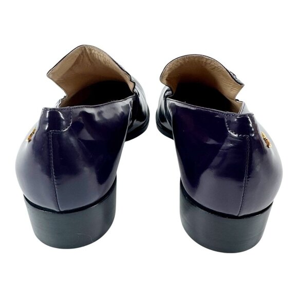 Chanel Loafers Purple – Glazed Calfskin Pre-Fall 2015 Karl Lagerfeld EU 38 - Picture 4 of 7